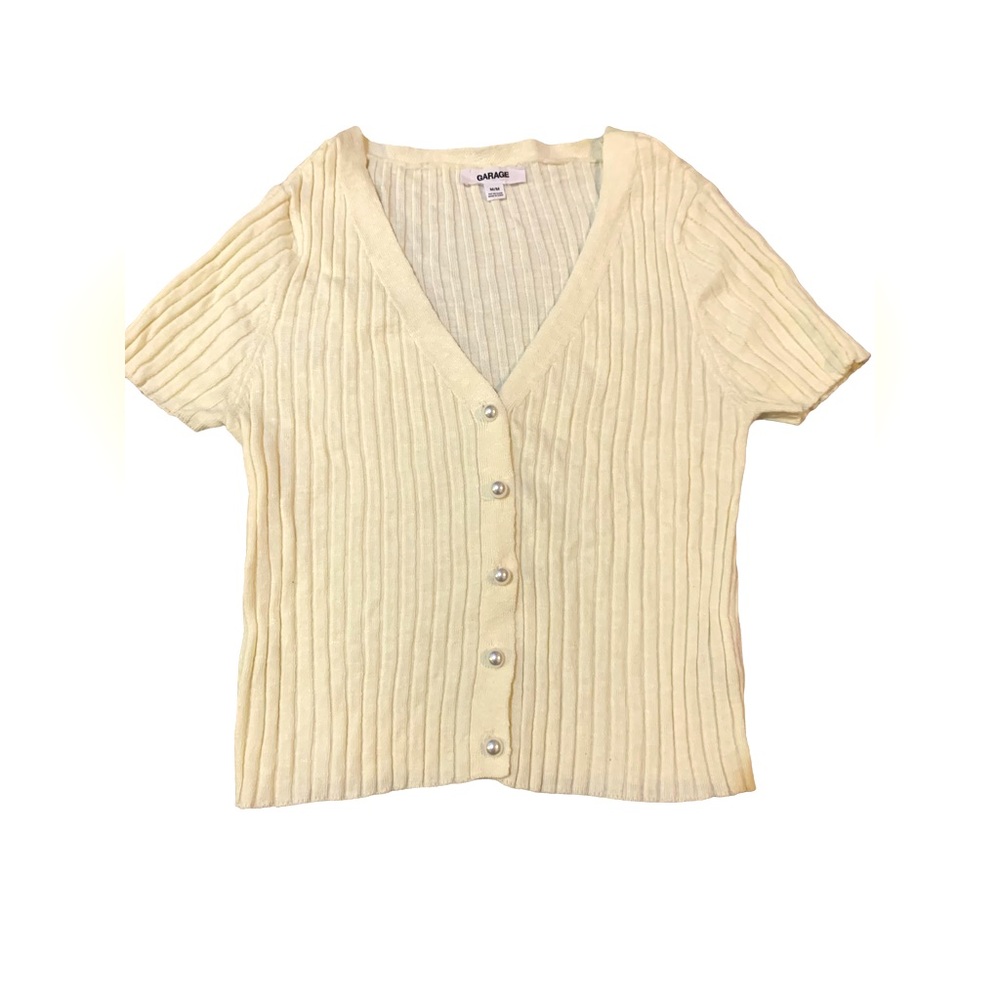 Cream Garage Mini Cardigan